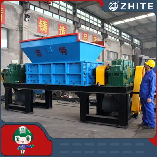 Industrial Waste Shredder for Rubber/Metal/Paper/Plastic/Wood Rubber Tire Recycling