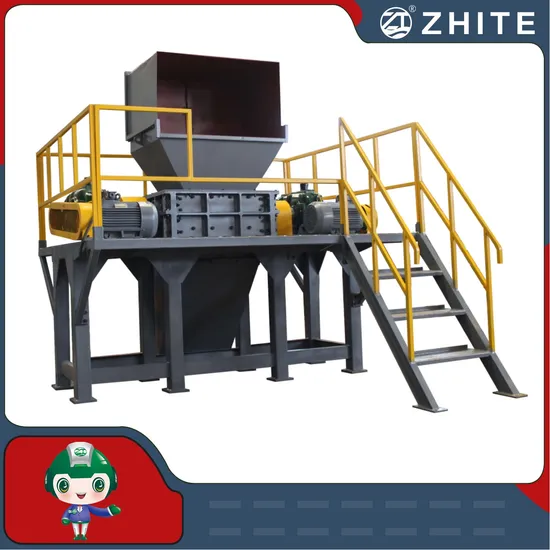 Car Shell Steel/Tire Shredder Double Shaft Crusher for Wood/Plastic/Scrap Metal/Tyre/Mattress