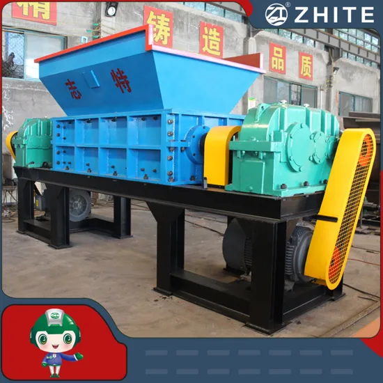 Scrap Metal Plastic Crusher Medical Waste Double Shaft Shredder Machine