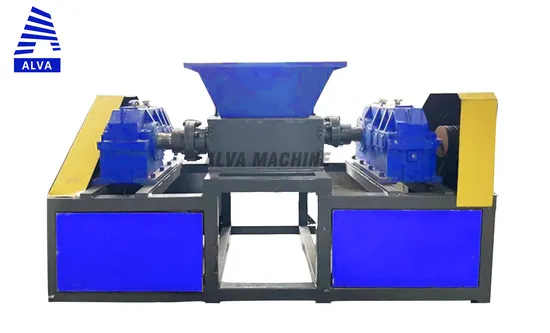 China Alva Scrap Car Crushing Line Automotive Engine Double-Shaft Shredder