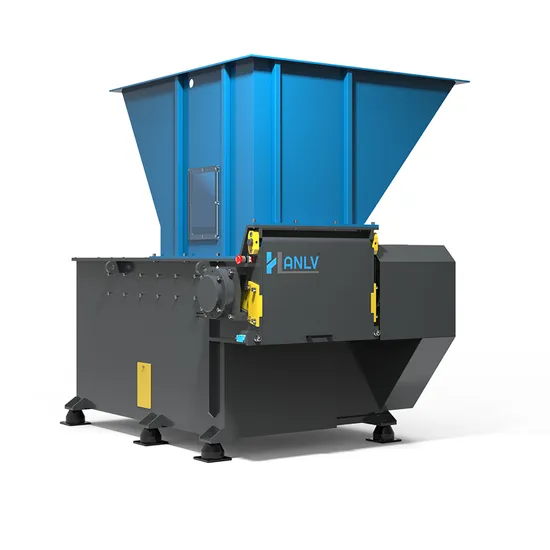 Industrial Plastic Cardboard Rubber Cloth Wood Bottle Drum Single Shaft Shredder