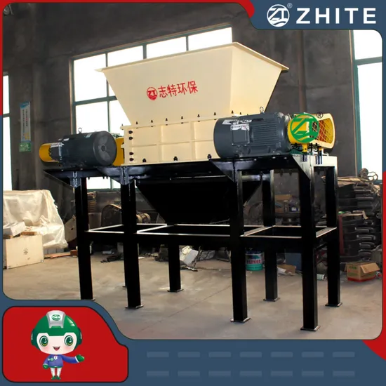 Fully Automatic Solid Waste Industrial Timber Wood Pallet Double Shaft Shredder