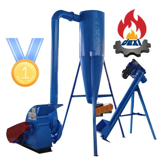 800kg/H Electric Wood Chips Feed Corn Grinder Grass Soybean Corn Hammer Mill