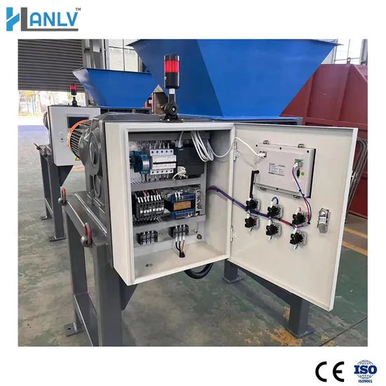 Automatic Waste Shredder for Plastic Bottles Caps Drums Papers Woven Bags Textile