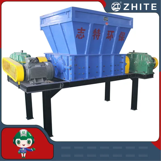 Solid Waste Tyre Rubber Plastic Shredder Wood Scrap Metal Crusher with ISO