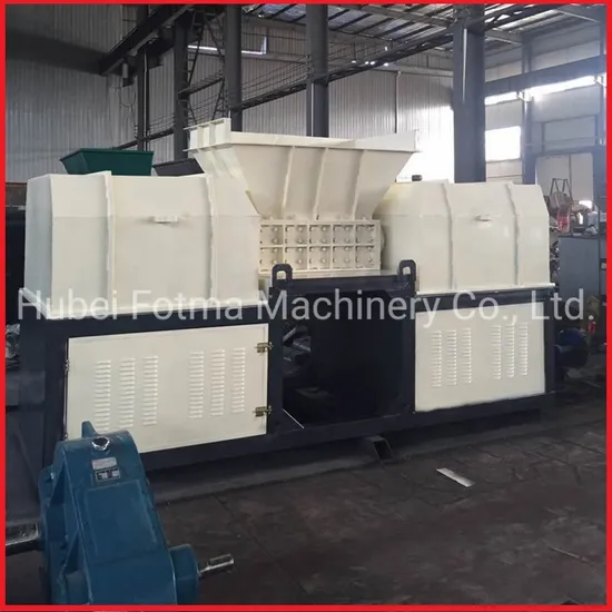Double Shaft Waste Rubber/Used Tyre Cutting Machine