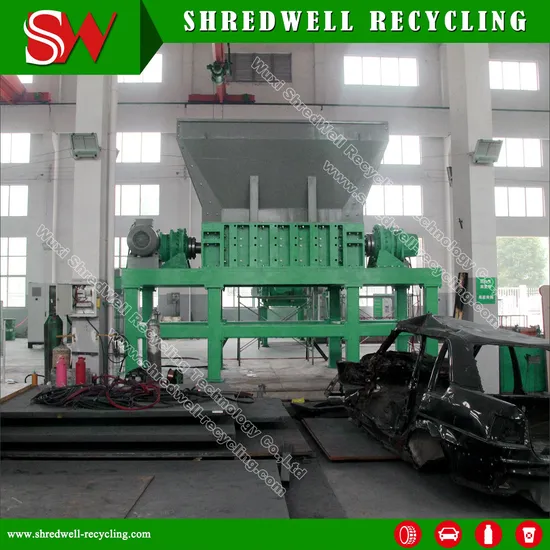 Siemens PLC Automatic Scrap Metal Crusher Equipment for Waste Copper and Car Recycling