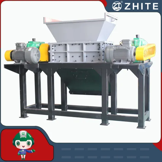 Strongly High Output Twin Shaft Shredder for Plastic/Wood/Foam/Tire/Film/Scrap Metal/Can