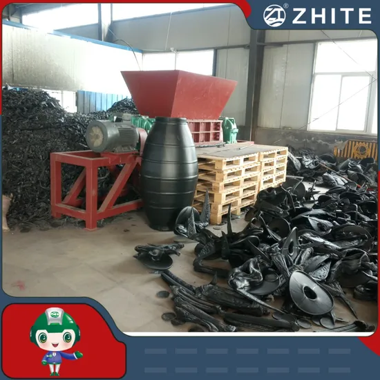Tire Shredder Waste Tyre/Rubber/Metal/Can/Plastic Crusher Recycling Machine