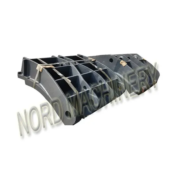 Casting High Manganese Steel Apron Frame Part for Impact Crusher
