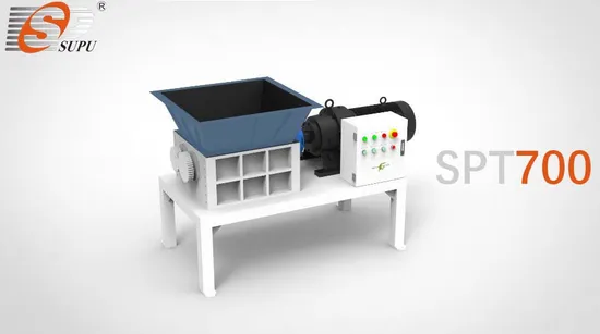 Single Shaft Shredder LDPE HDPE Plastic Block Crushing Machine