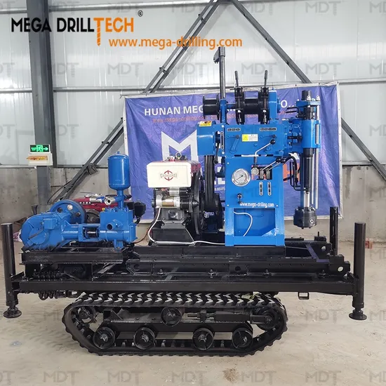 Mdt-150c Crawler Type Portable Water Well Soil Nailing Borehole Drilling Rig with Diesel Engine Easy for Transportation and Mobilization Mud Pump Integrated