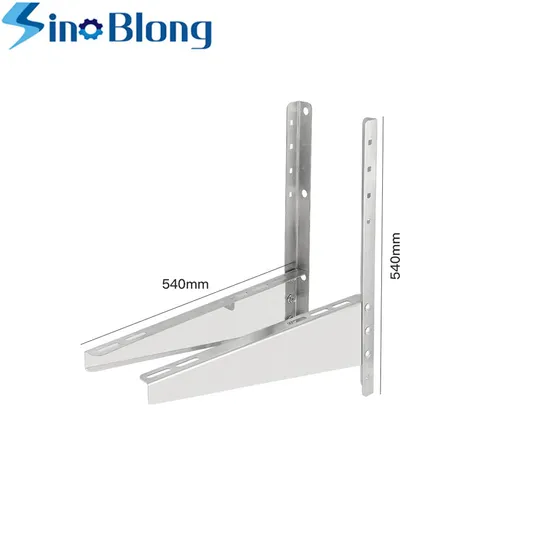 Stainless Steel Carbon Steel Zinc Plating White Powder Coating SS304 SS316 1.5p Factory Price Air Conditioner Bracket Metal Split AC Outdoor Support Bracket