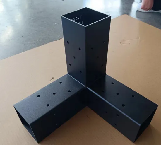 Pergola 3 Way Steel Arm Pergola Corner Bracket for 4X4 Wood Posts