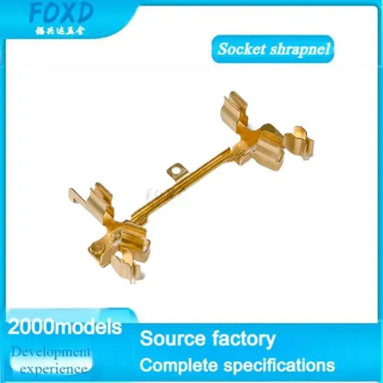 Socket Shrapnel Phosphor Bronze Brass Connection Terminal Metal Stamping Parts