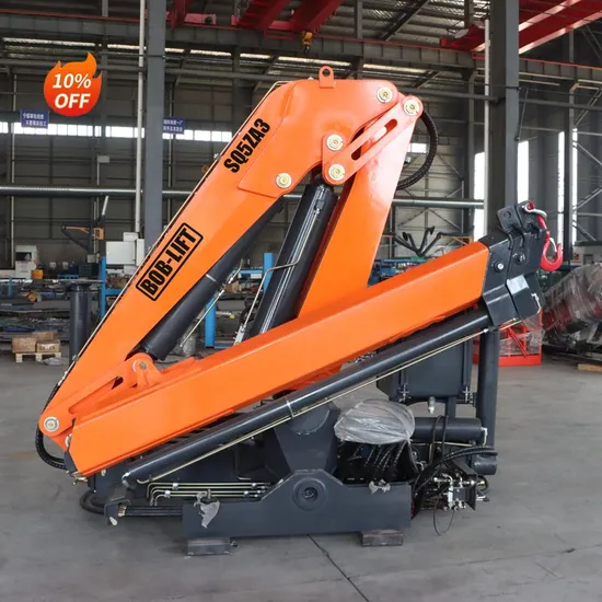 China Supplier Best Price 1~25 Ton Sq5za3 Hydraulic Arm Truck Mounted Crane Hydraulic Knuckle Boom Crane for Sale