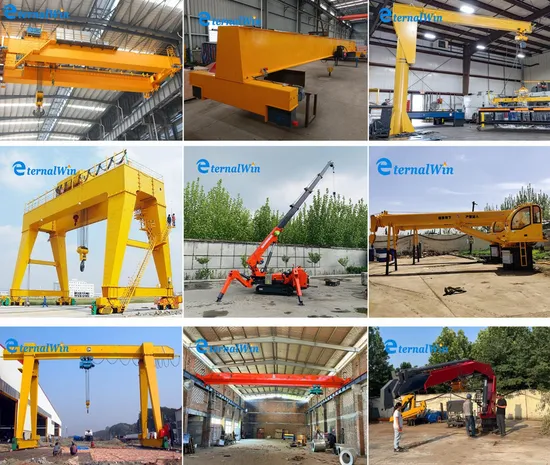 Factory Customized Crawler Spider Crane Hydraulic Ship Port Deck Crane Jib Crane Mobile Overhead Bridge Crane Rtg Tyre Gantry Crane Price for Sale
