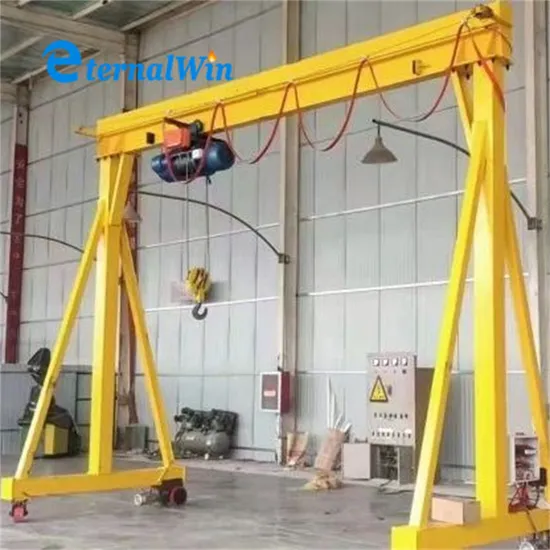 Customized 2t 3t 5t Mini Lifting Equipment Electric Hoist Lifter Manual Type Hydraulic Drive Portable Gantry Crane with Wheels