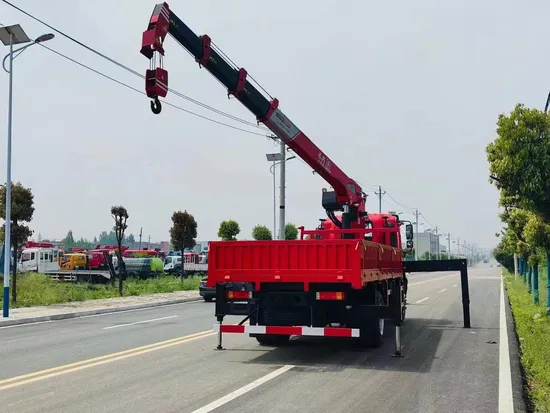 Shacman Brand Export Country 5 12 Ton 5-Arm Truck Lifting and Transportation Truck Lifting Equipment, Truck Mounted Lifting and Hoisting Crane Manufacturer