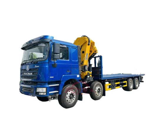 Shacman 8X4 25t 25ton 16t 16ton Folding Crane Manipulator Truck with Container Flatbed