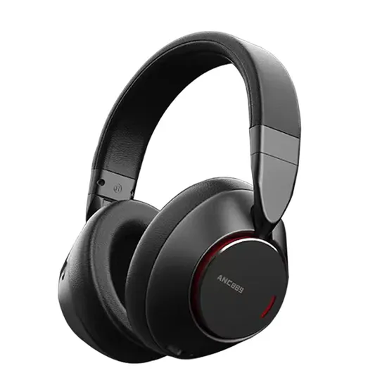 Anc Wireless Headsets Bluetooth Active Noise Reduction Headphones Game Sport Earphones Foldable Earbuds