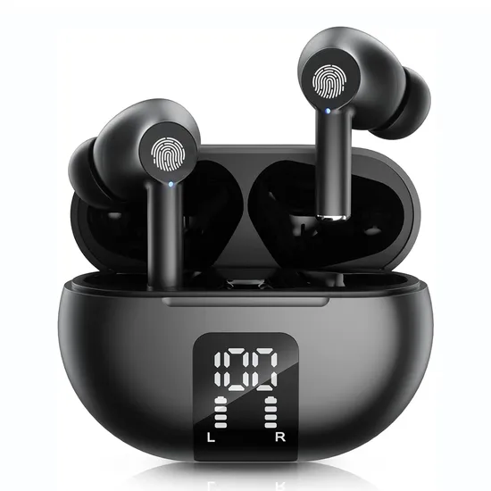 M10 Multiple Languages Translation Earphones Wireless Bluetooth Smart Voice Translator Headset - Black