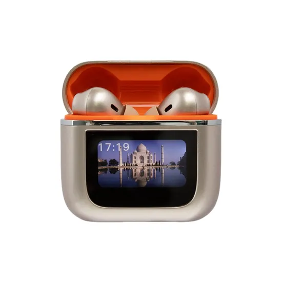 2025 New Tws Yw09 Touch Screen Noise Cancelling Gaming in-Ear Anc Wireless Earphones & Headphones Earbuds with Touchscreen