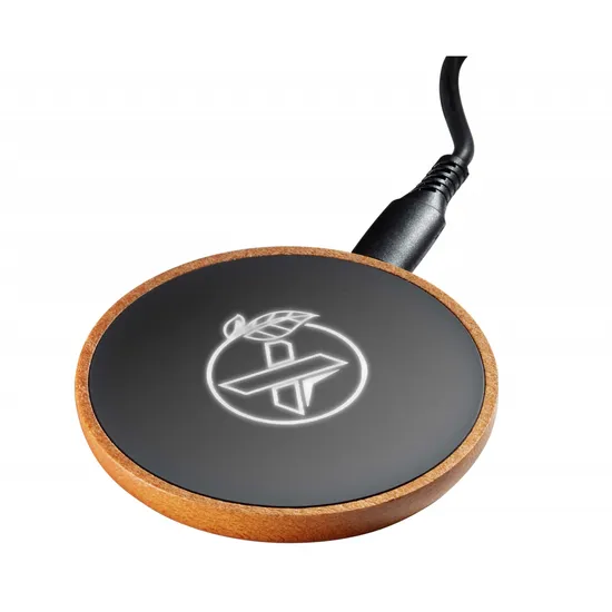 Qi Wireless Charger with Illuminated Logo