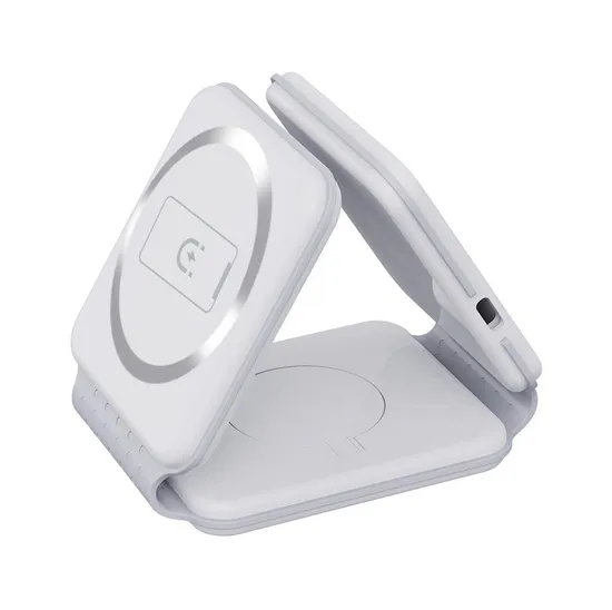 15W Folding Magnetic 3-in-1 Wireless Charger