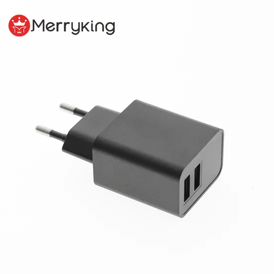 Universal 100-240VAC 50/60Hz 2 USB Port Power Charger Pd Adapter with CE GS Safety Mark Coc Approval 5V 1A USB Charger 5V 2.5A 2.1A 2A Power Adapter