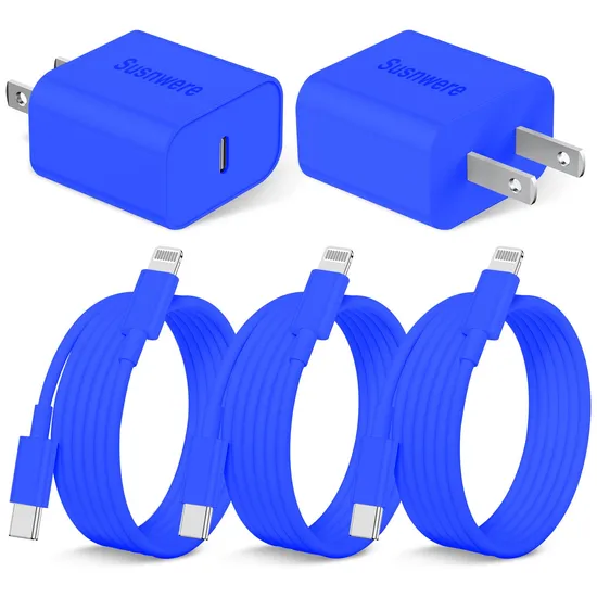 Factory Price Cell Phone Accessories Colorful 12W 20W USB-C Charger for iPhone