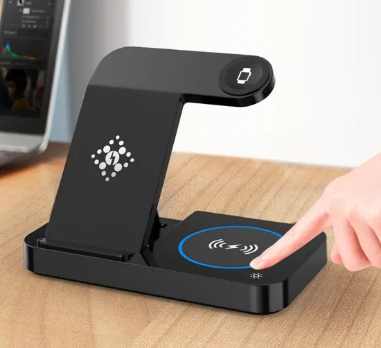 Arlecter Folding 3-in-1 Wireless Charger for Mobile Phone Watch Earphone