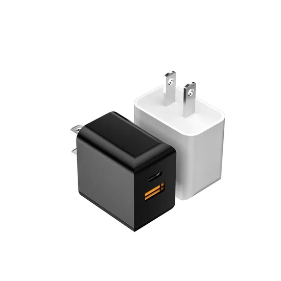 Hot Sale 20W Power Adapter Pd a+C Fast Charger Dual Port British Standard American Standard European Standard Anker Charger
