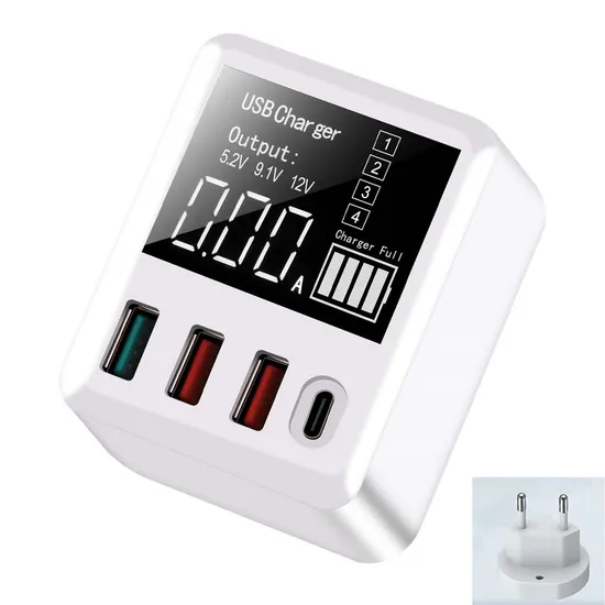 Ultimate 4-Port Fast Charging Pd Adapter for Global Travel