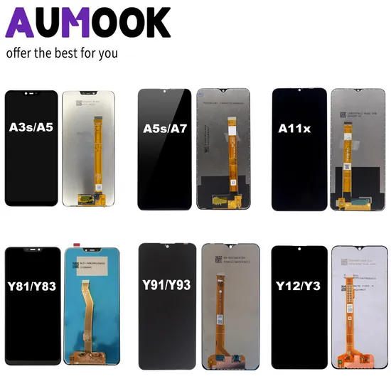 Original Touch Screen display Mobile Phone LCD for Oppo Vivo Realme C3 A3s A5 A5s A7 A11X A15 A16 C25 C11 C21 2020 2021 Y81 Y91 Y83 Y93 Y3 Y12