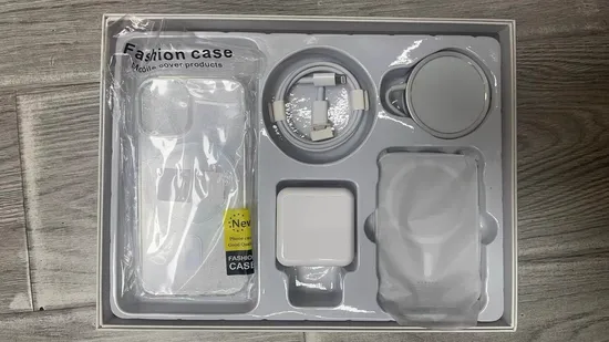 Travel Magnetic Wireless Charger Phone Case Gift Box Set for Phone