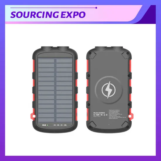 Dual USB-C Output Portable Solar Panel Power Bank 20000mAh Support Wireless Charging