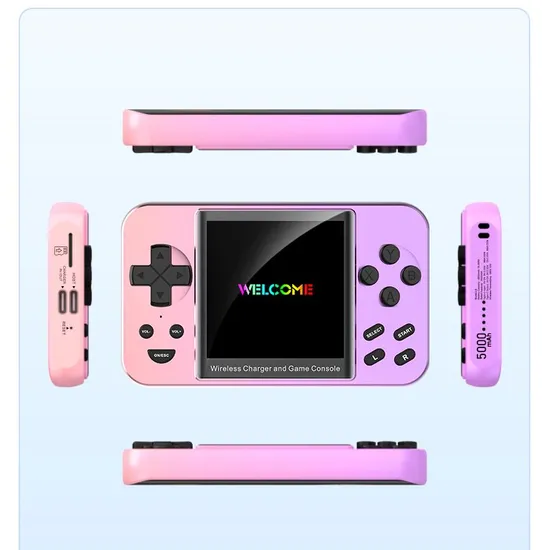 Factory Price 6000 Games Console Wireless Charger Power Bank Movie Player MP4 Ebook All in One