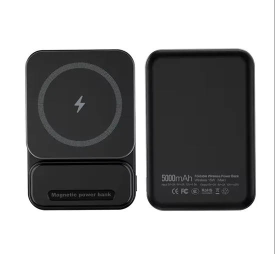 5000mAh Control Charger Wireless Charging Stand for Smartphones
