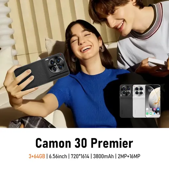 New Dual SIM Card Cellphone 3GB+64GB Expandability 6.56 Inch Full Screen 1640*720 Mtk6753 Octa Core 4G Smart Mobile Phone