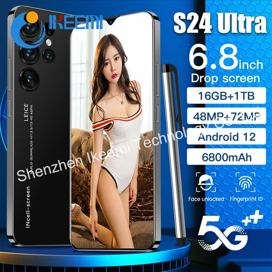 Hot Selling S24 Ultra 16GB+1tb 7.3 Inch Full Display Android 14 Mobile Cell Smart Phone Android 14 Phone