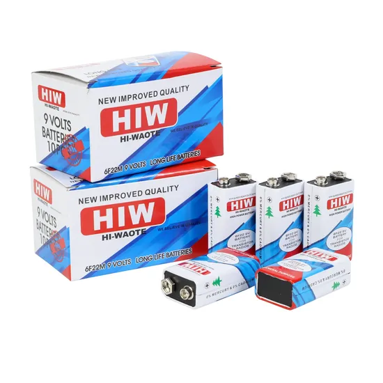 9V 6f22 Battery Zinc Carbon Battery Hiw Battery Non-Rechargeable and Mercury Cadmium Free Dry Battery/Wholesale 9V Battery/ Batteries