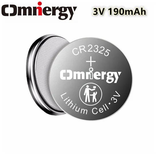 New Omnergy 3V 23*2.5mm China Coin Cell Button Cells Cr2325 Lithium Battery