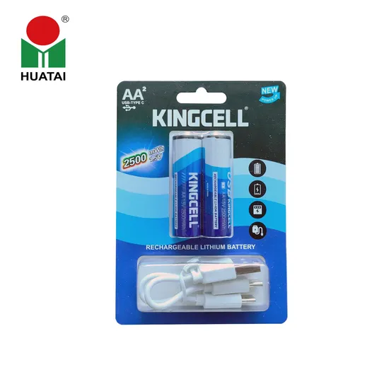 Type C Port USB AA&AAA Lithium Rechargeable Battery