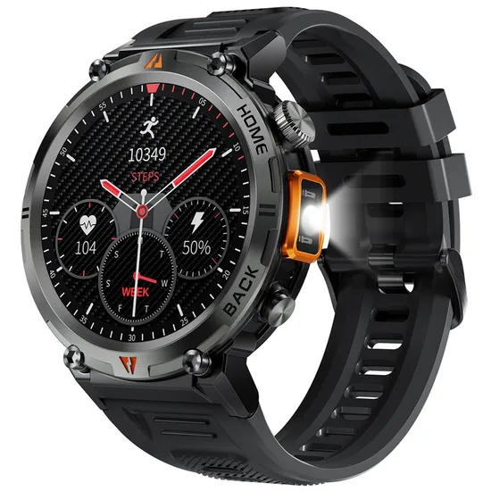 Shenzhen Factory Wholesale OEM Cusotm Temu Hot Sale S100-T Ke3 LED Flashlight Touch Screen Phone Calls Man Men Sports iPhone Android Smartwatch Smart Watches