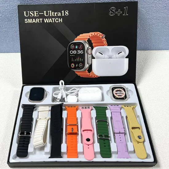 New Use-Ultra18 Multi Functional Smart Watch Earphones 2-in-1