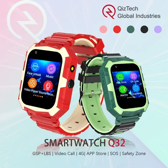 2024 New Q32 Kids′ Wearable Smartwatch - 1.4" Clear IPS Screen, 800mAh Battery, Android 8.1, Waterproof Feature