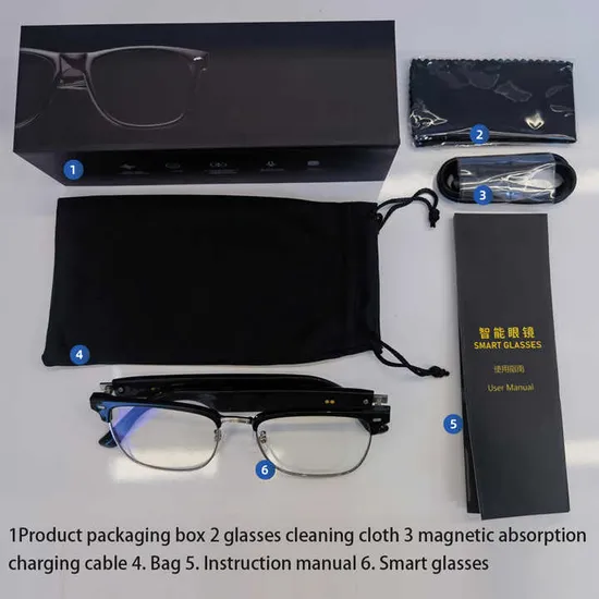 Custom Wireless Bluetooth Earphones Sunglasses Music Headphones Glasses Smart Glasses with Bluetooth