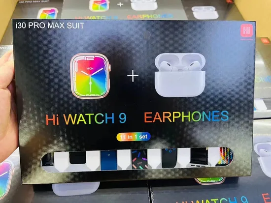 11 in 1 Set Gift Watches 2.3 Inch Big Screen 49mm Wireless Charging Sport Smart Watch for I30 PRO Max Suit