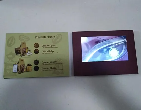 LCD Screen Video Book for Company Advertisement
